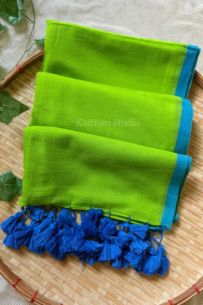 Florescent green plain mul cotton – <span>KS069</span>