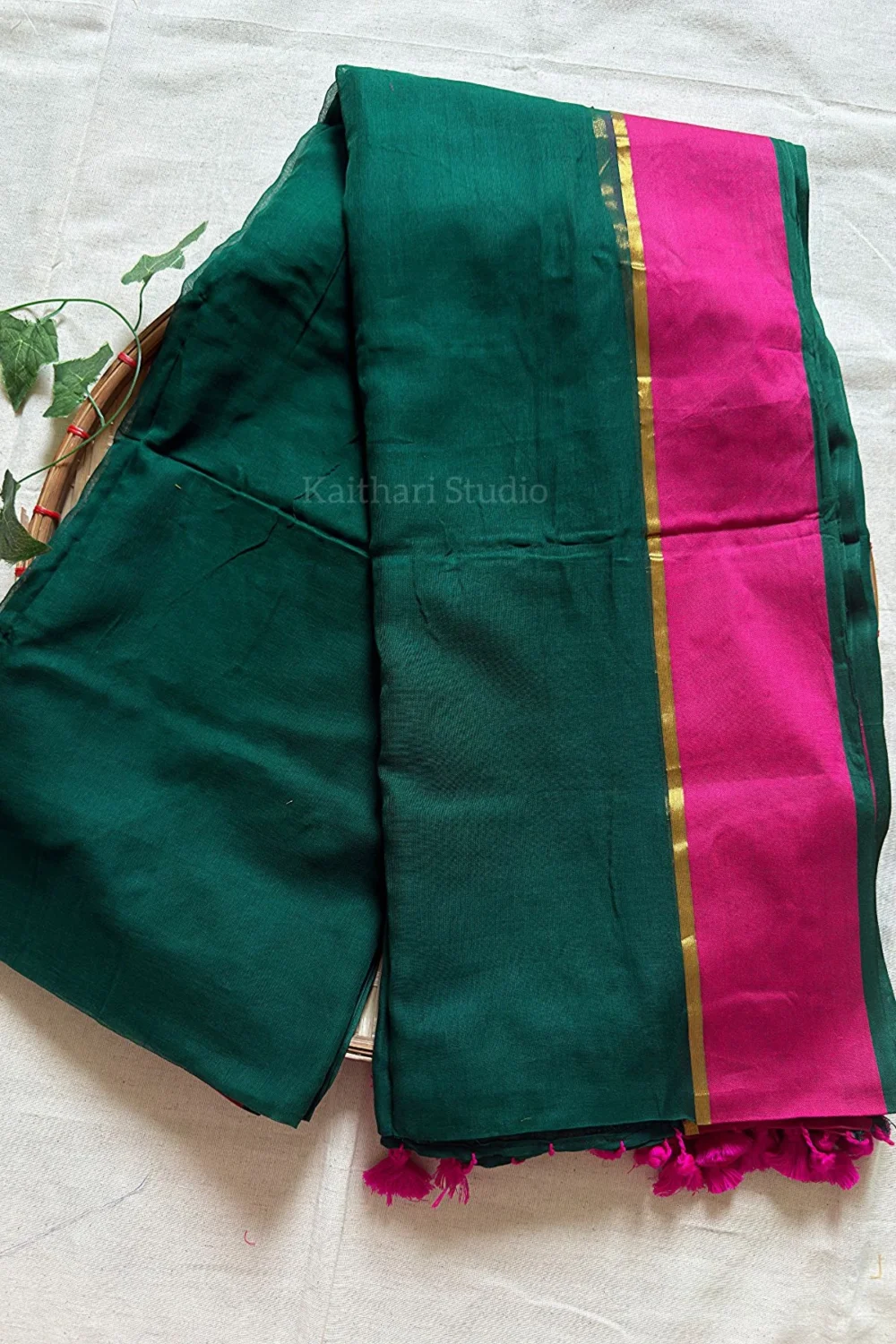 Mul cotton - Gold String - Green - <span>KS085</span> - Image 2