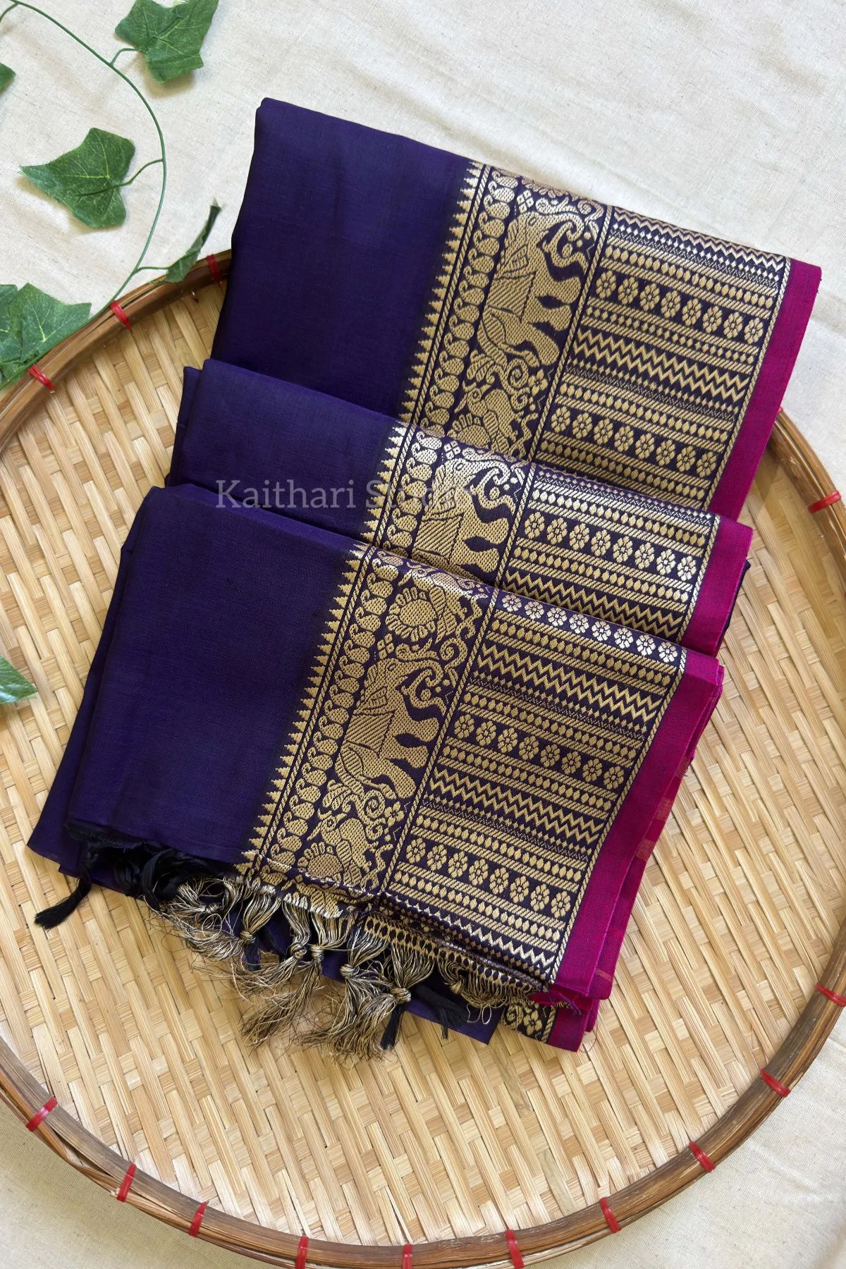 Narayanpet Big border – Purple - <span>KS078</span>