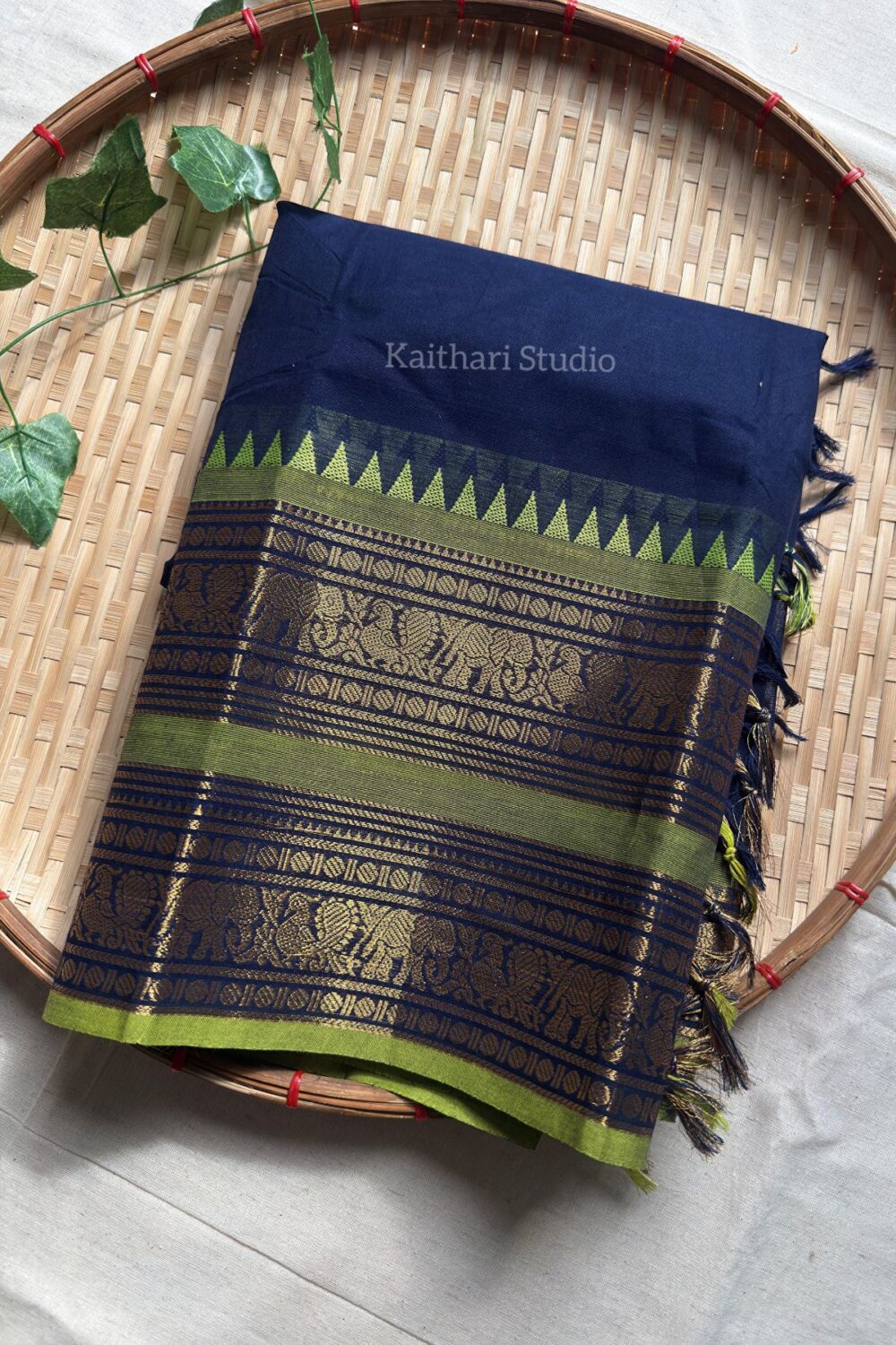 Chettinad Cotton - Navy Blue - KS087