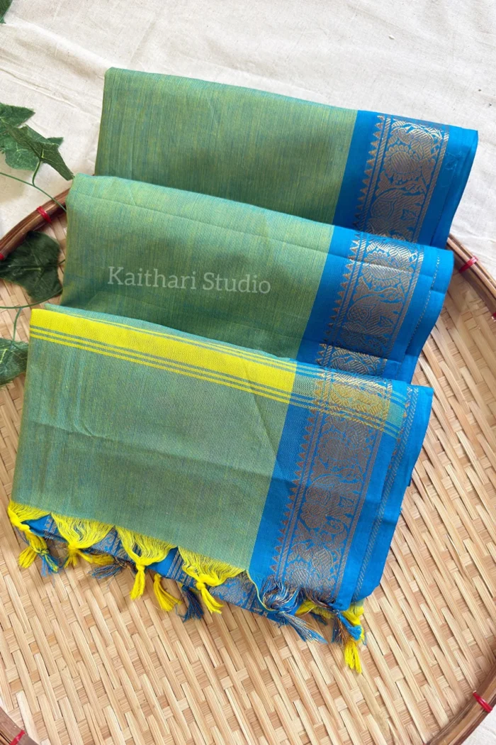 Chettinad Cotton - Green - <span>KS102</span>